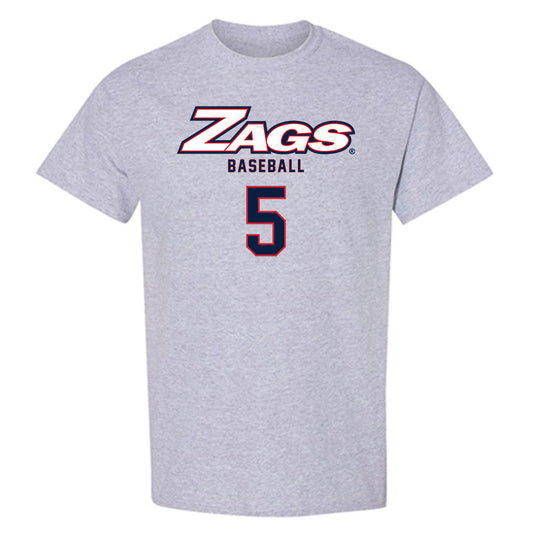 Gonzaga - NCAA Baseball : Mikey Bell - Classic Shersey T-Shirt-0