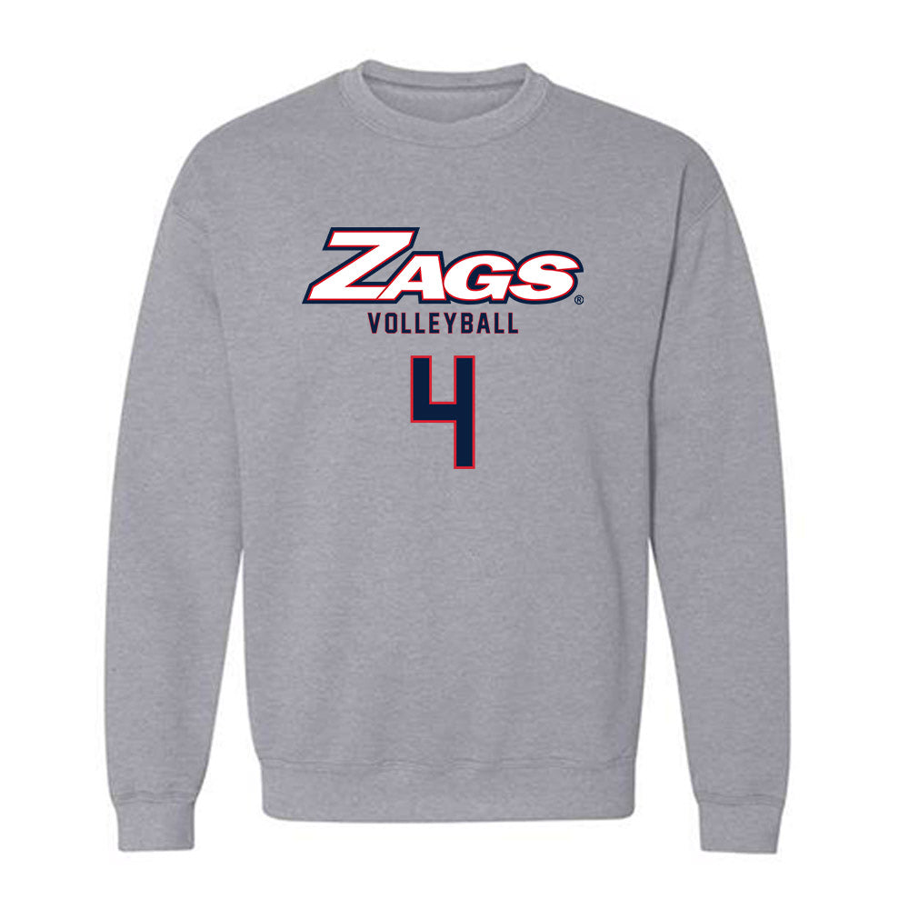 Gonzaga - NCAA Women's Volleyball : Krista Kostoff - Classic Shersey Crewneck Sweatshirt-0