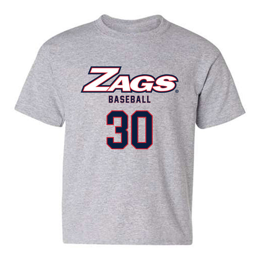 Gonzaga - NCAA Baseball : Andrew Cisneros - Classic Shersey Youth T-Shirt-0