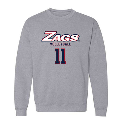 Gonzaga - NCAA Women's Volleyball : Carina Zaldivar - Classic Shersey Crewneck Sweatshirt-0