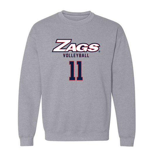 Gonzaga - NCAA Women's Volleyball : Carina Zaldivar - Classic Shersey Crewneck Sweatshirt-0
