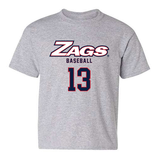 Gonzaga - NCAA Baseball : Dawson Mooney - Classic Shersey Youth T-Shirt-0