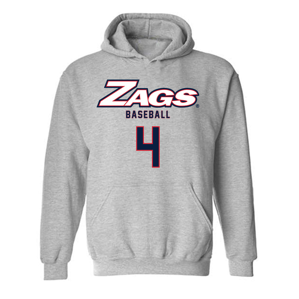 Gonzaga - NCAA Baseball : Kainoa Santiago - Classic Shersey Hooded Sweatshirt-0