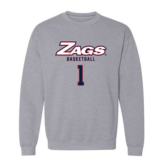 Gonzaga - NCAA Men's Basketball : Michael Ajayi - Classic Shersey Crewneck Sweatshirt-0