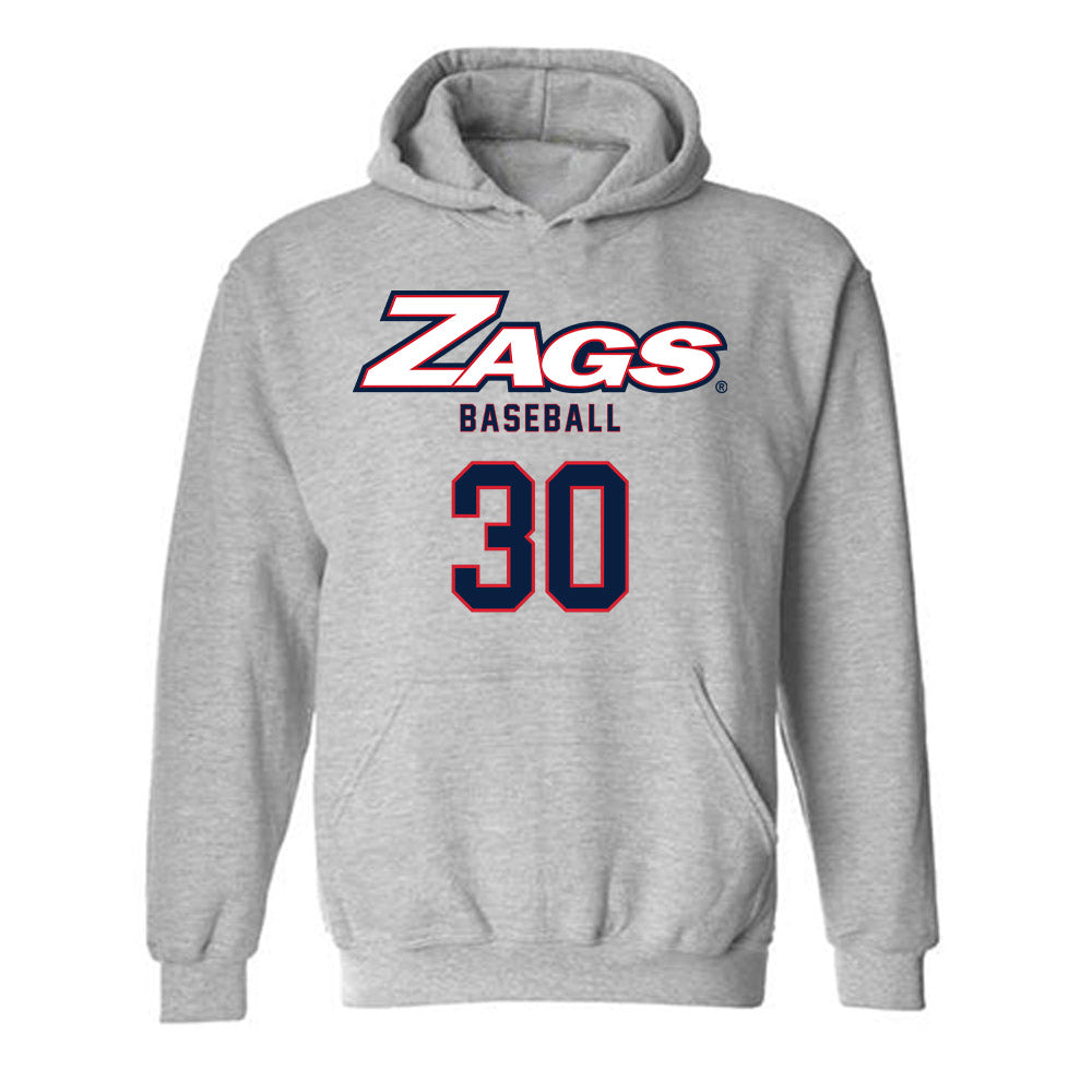Gonzaga - NCAA Baseball : Andrew Cisneros - Classic Shersey Hooded Sweatshirt-0