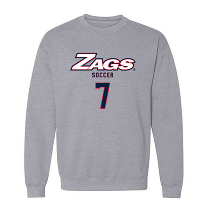 Gonzaga - NCAA Men's Soccer : Geremi Onentia - Classic Shersey Crewneck Sweatshirt-0