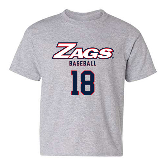 Gonzaga - NCAA Baseball : Bryson Leach - Classic Shersey Youth T-Shirt-0