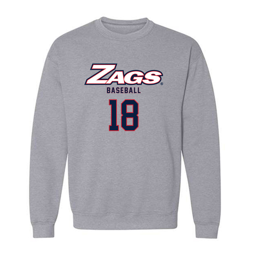 Gonzaga - NCAA Baseball : Bryson Leach - Classic Shersey Crewneck Sweatshirt-0