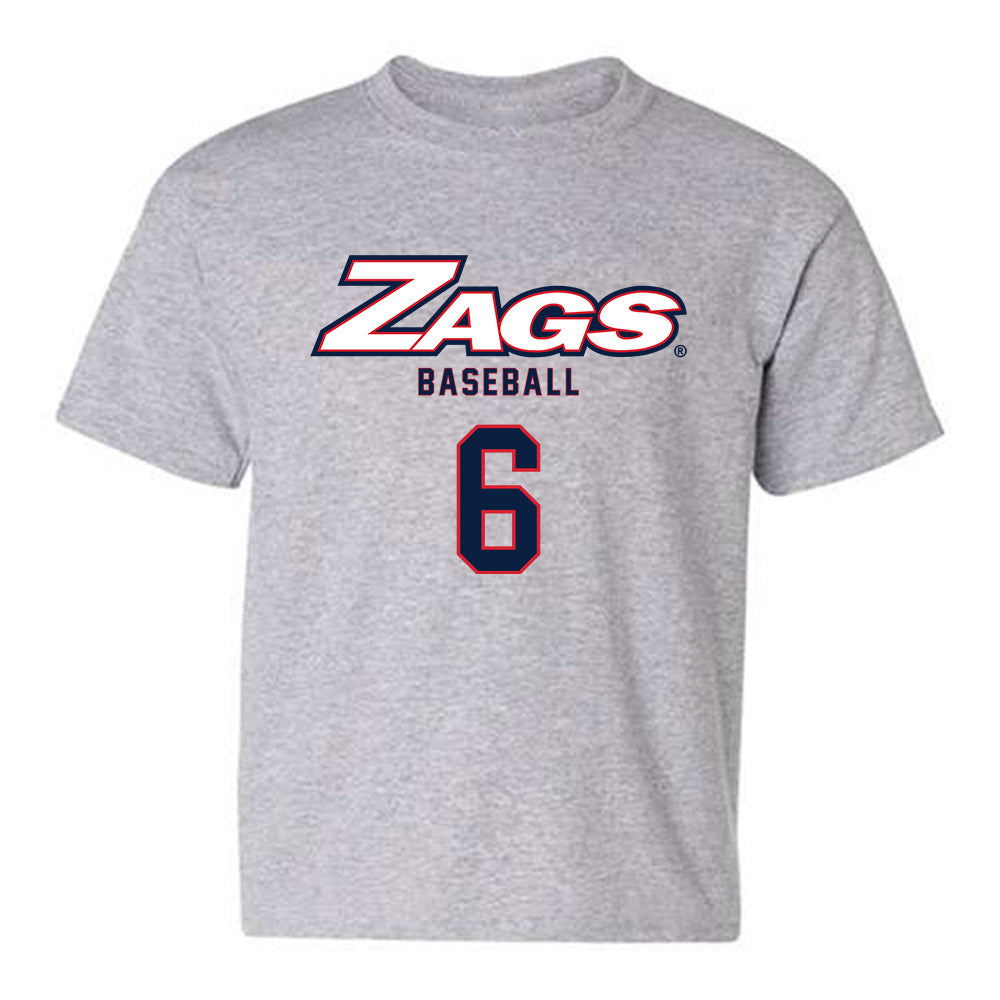 Gonzaga - NCAA Baseball : Landon White - Classic Shersey Youth T-Shirt-0
