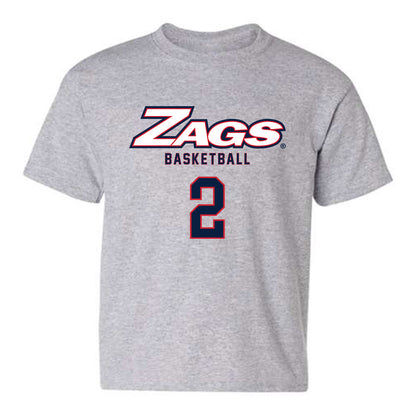 Gonzaga - NCAA Men's Basketball : Steele Venters - Classic Shersey Youth T-Shirt