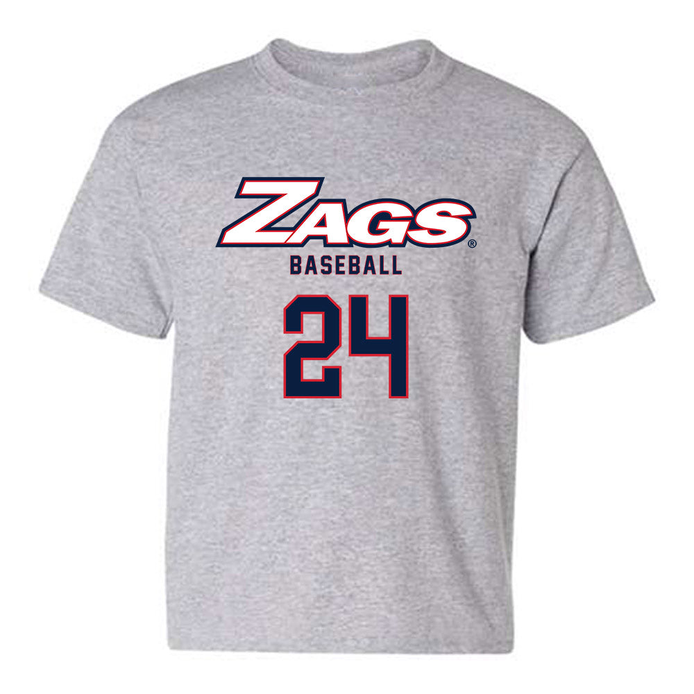 Gonzaga - NCAA Baseball : Simon Baker - Classic Shersey Youth T-Shirt-0