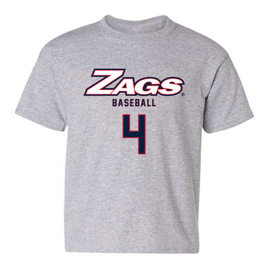Gonzaga - NCAA Baseball : Kainoa Santiago - Classic Shersey Youth T-Shirt-0