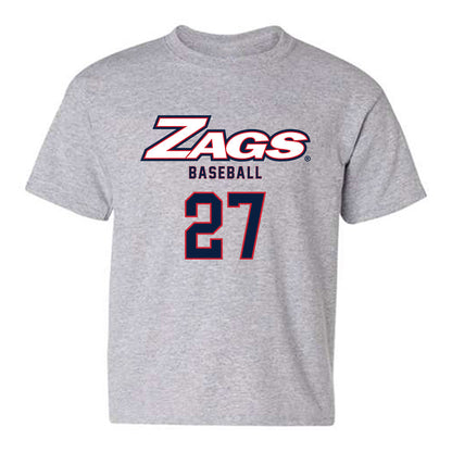 Gonzaga - NCAA Baseball : Rece Schuerman - Classic Shersey Youth T-Shirt