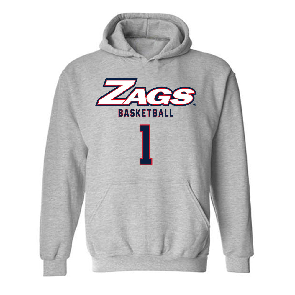 Gonzaga - NCAA Men's Basketball : Michael Ajayi - Classic Shersey Hooded Sweatshirt-0