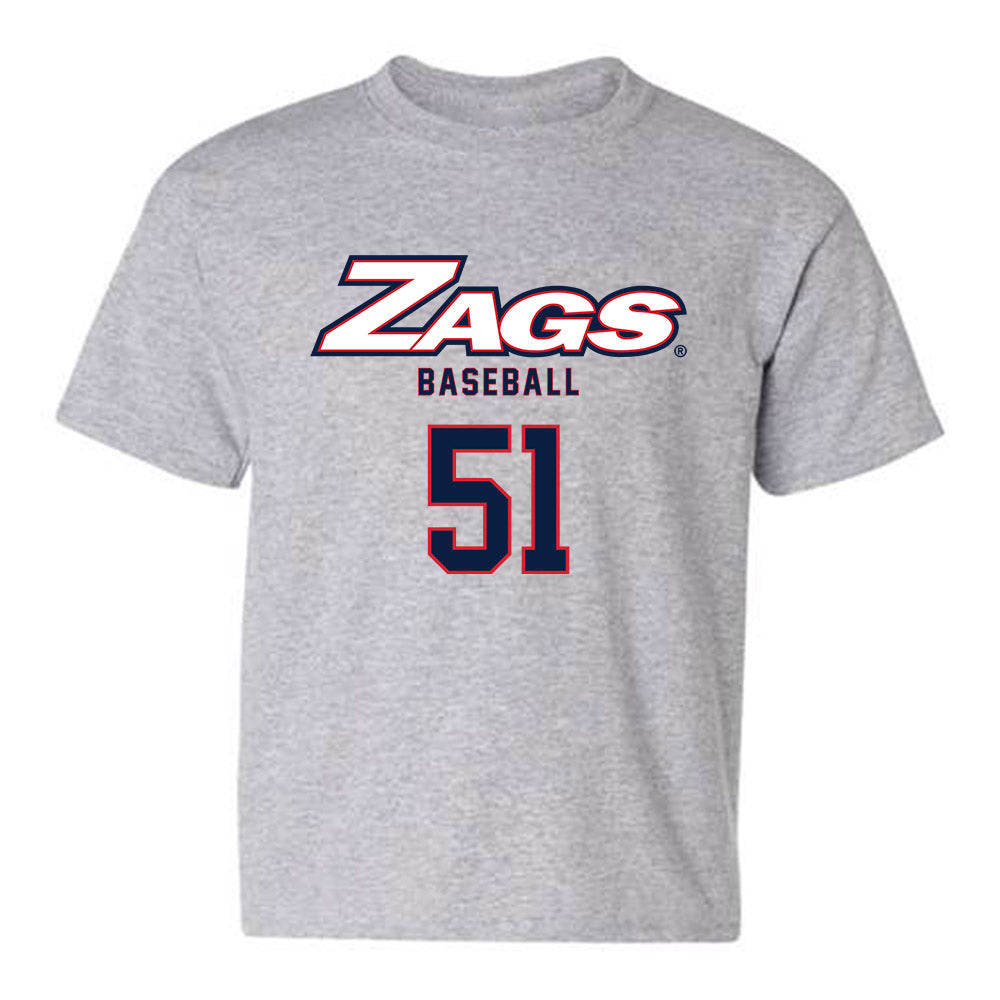 Gonzaga - NCAA Baseball : Austin Egan - Classic Shersey Youth T-Shirt