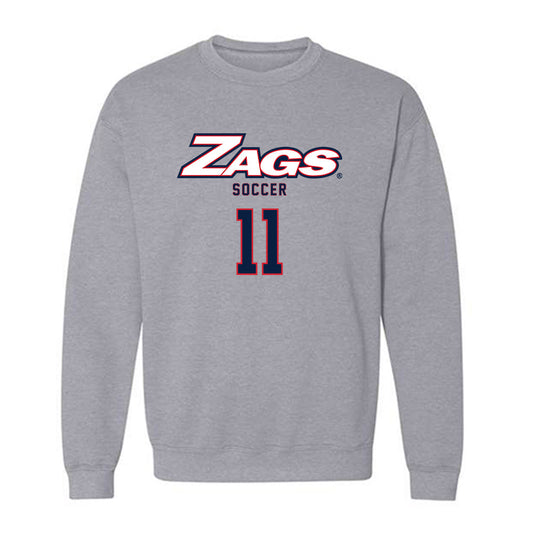 Gonzaga - NCAA Men's Soccer : Talan Rochelle - Classic Shersey Crewneck Sweatshirt-0