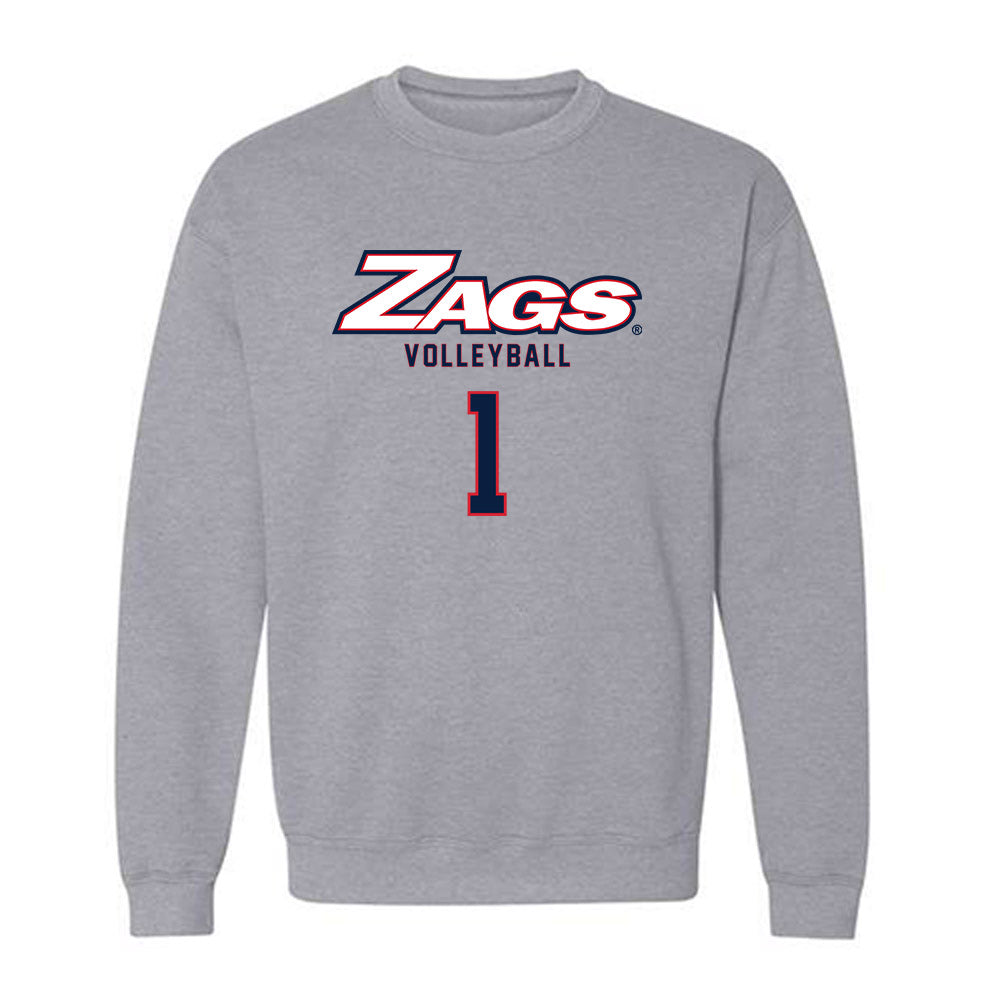 Gonzaga - NCAA Women's Volleyball : Kelly McAuley - Classic Shersey Crewneck Sweatshirt-0