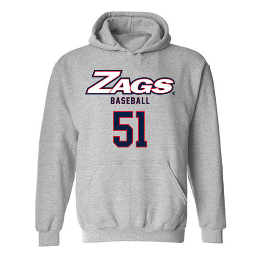 Gonzaga - NCAA Baseball : Austin Egan - Classic Shersey Hooded Sweatshirt