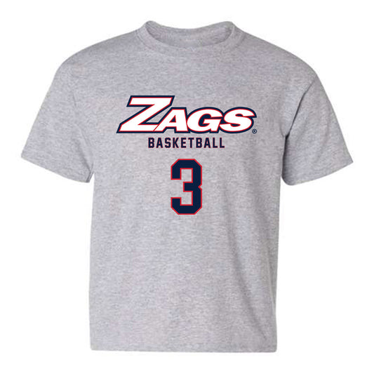 Gonzaga - NCAA Men's Basketball : Braeden Smith - Classic Shersey Youth T-Shirt