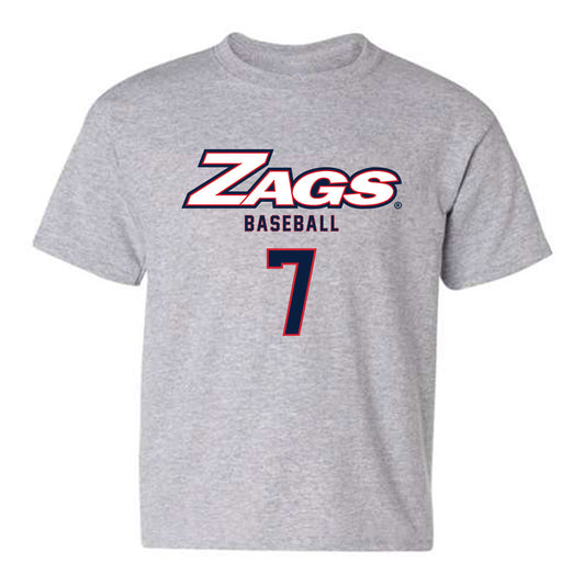 Gonzaga - NCAA Baseball : Max Coupe - Classic Shersey Youth T-Shirt