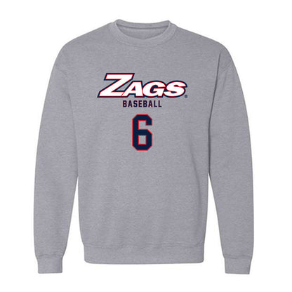 Gonzaga - NCAA Baseball : Josh Hankins - Classic Shersey Crewneck Sweatshirt