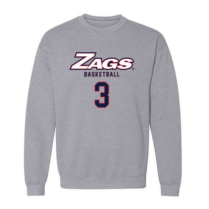 Gonzaga - NCAA Men's Basketball : Braeden Smith - Classic Shersey Crewneck Sweatshirt