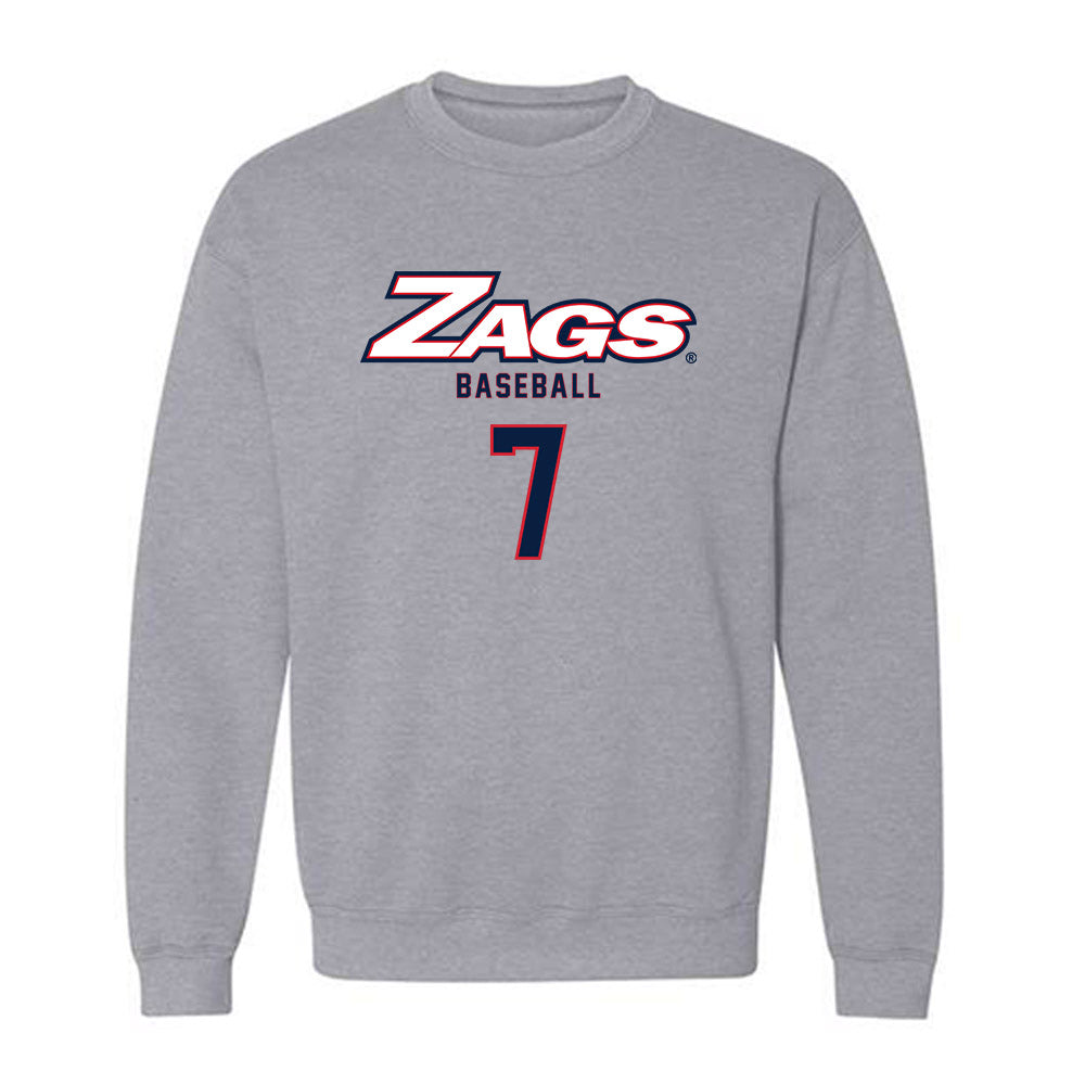 Gonzaga - NCAA Baseball : Bo Shinkle - Classic Shersey Crewneck Sweatshirt-0