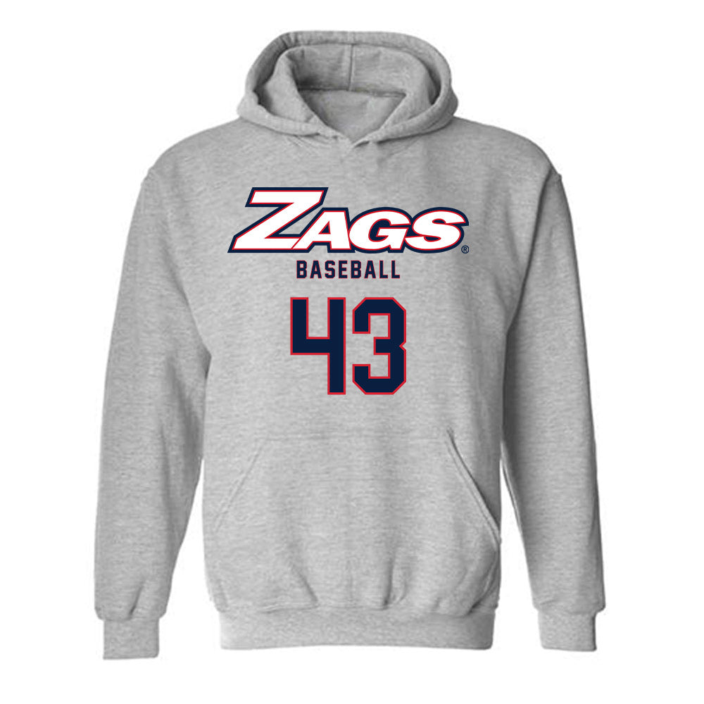 Gonzaga - NCAA Baseball : Bode Poler - Classic Shersey Hooded Sweatshirt-0