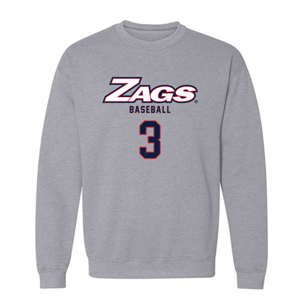 Gonzaga - NCAA Baseball : Hudson Shupe - Classic Shersey Crewneck Sweatshirt