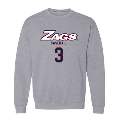 Gonzaga - NCAA Baseball : Hudson Shupe - Classic Shersey Crewneck Sweatshirt