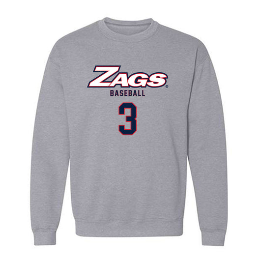 Gonzaga - NCAA Baseball : Hudson Shupe - Classic Shersey Crewneck Sweatshirt