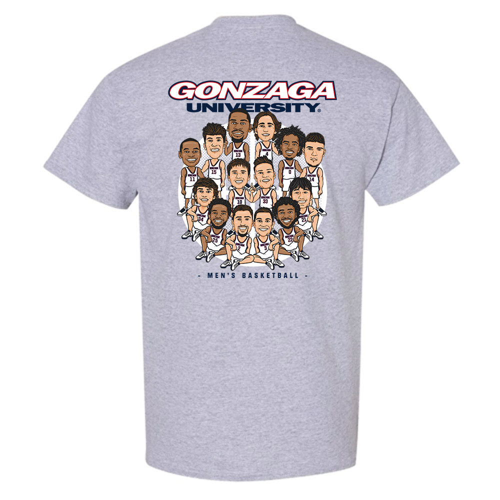 Gonzaga - NCAA Men's Basketball : - T-Shirt Team Caricature