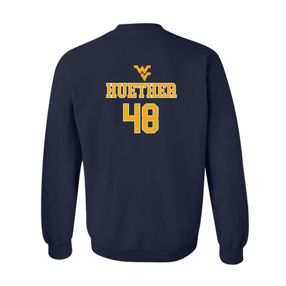 West Virginia - NCAA Baseball : JT Huether - Generic Sports Shersey Crewneck Sweatshirt-1