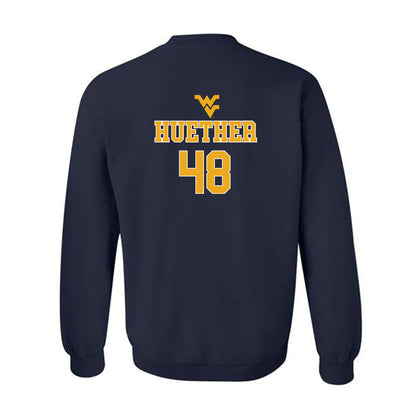 West Virginia - NCAA Baseball : JT Huether - Generic Sports Shersey Crewneck Sweatshirt-1