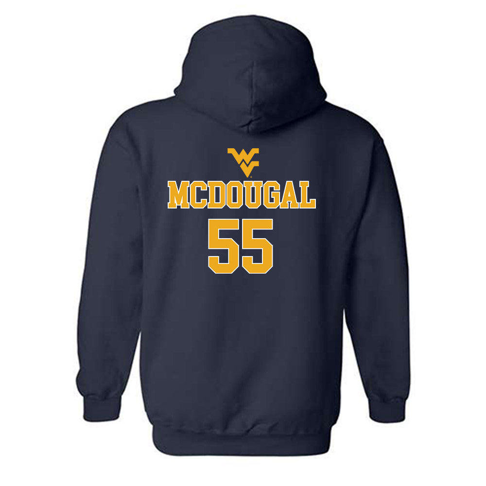 West Virginia - NCAA Baseball : Ben McDougal - Generic Sports Shersey Hooded Sweatshirt-1