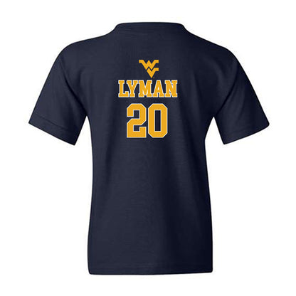 West Virginia - NCAA Baseball : Luke Lyman - Generic Sports Shersey Youth T-Shirt-1