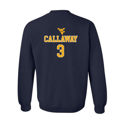 West Virginia - NCAA Baseball : Andrew Callaway - Crewneck Sweatshirt Sports Shersey
