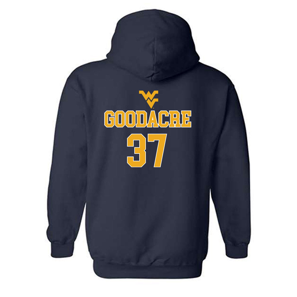 West Virginia - NCAA Baseball : Ben Goodacre - Generic Sports Shersey Hooded Sweatshirt-1