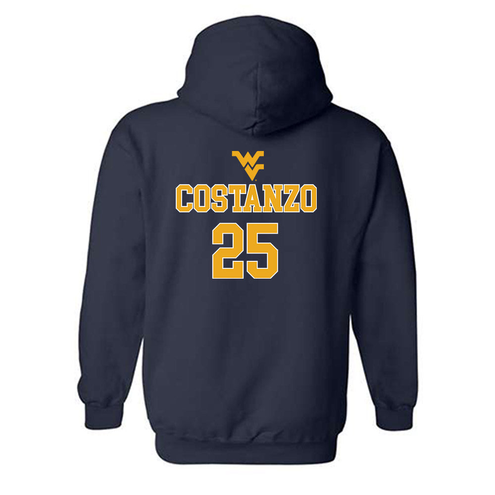West Virginia - NCAA Baseball : JD Costanzo - Generic Sports Shersey Hooded Sweatshirt-1