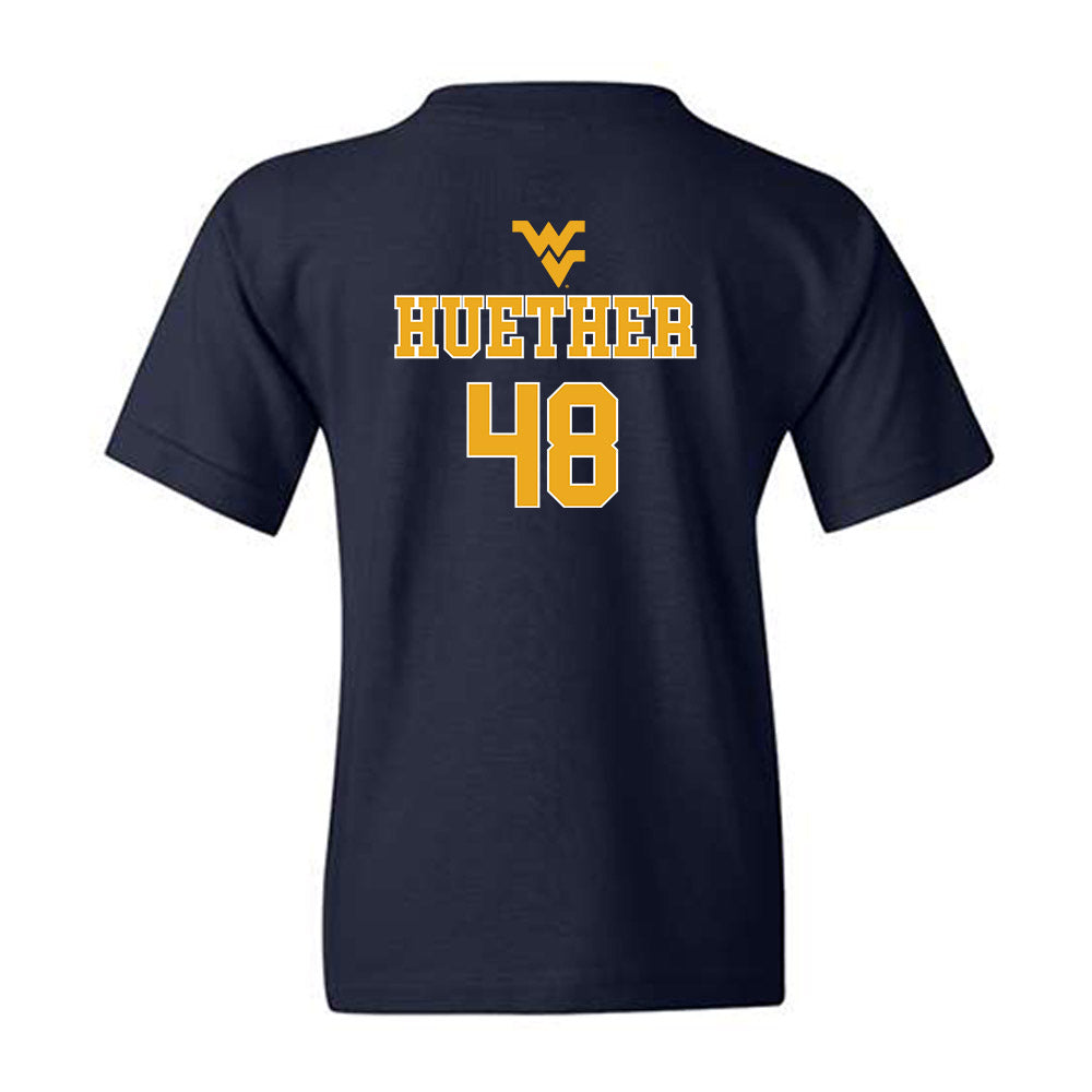 West Virginia - NCAA Baseball : JT Huether - Generic Sports Shersey Youth T-Shirt-1