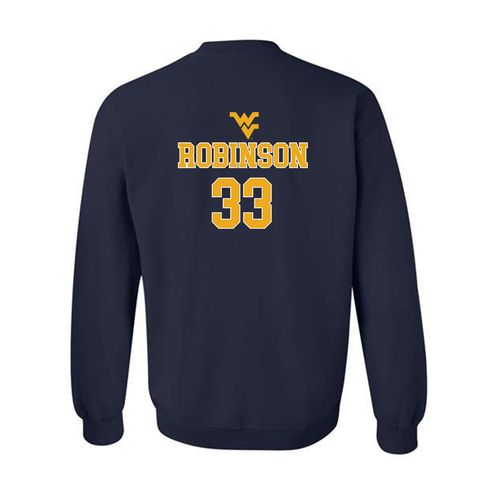 West Virginia - NCAA Baseball : Brayden Robinson - Generic Sports Shersey Crewneck Sweatshirt-1