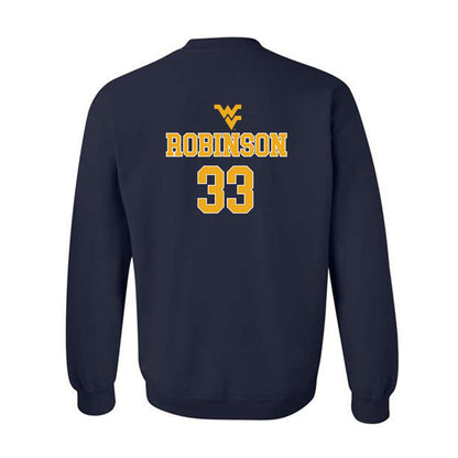 West Virginia - NCAA Baseball : Brayden Robinson - Generic Sports Shersey Crewneck Sweatshirt-1