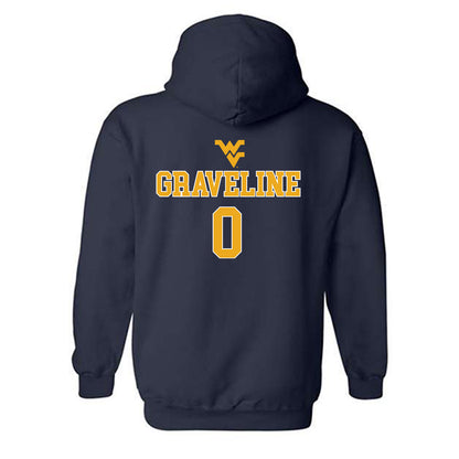 West Virginia - NCAA Baseball : Matthew Graveline - Generic Sports Shersey Hooded Sweatshirt-1