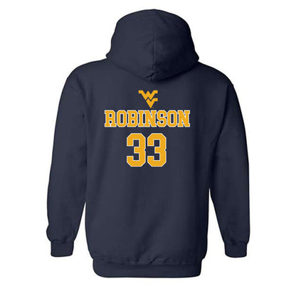 West Virginia - NCAA Baseball : Brayden Robinson - Generic Sports Shersey Hooded Sweatshirt-1