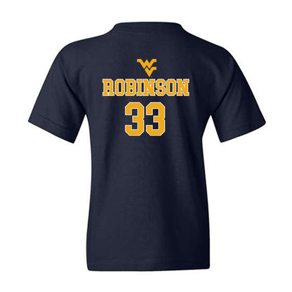 West Virginia - NCAA Baseball : Brayden Robinson - Generic Sports Shersey Youth T-Shirt-1