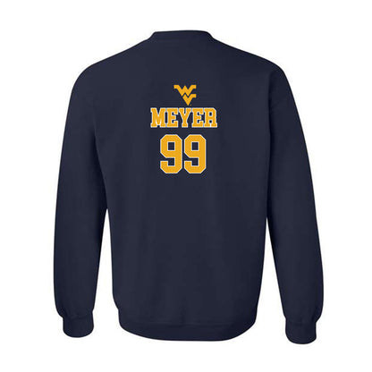 West Virginia - NCAA Baseball : Chase Meyer - Generic Sports Shersey Crewneck Sweatshirt-1