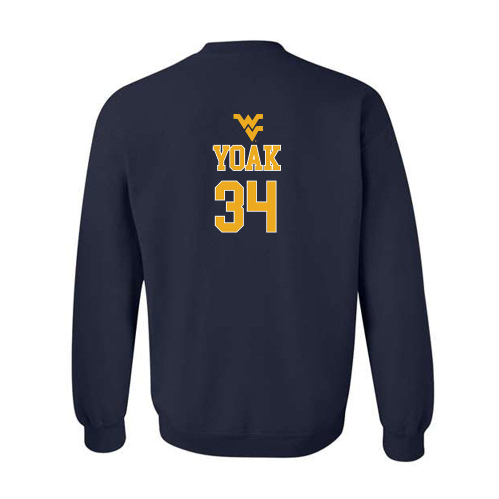 West Virginia - NCAA Baseball : Bryant Yoak - Generic Sports Shersey Crewneck Sweatshirt-1