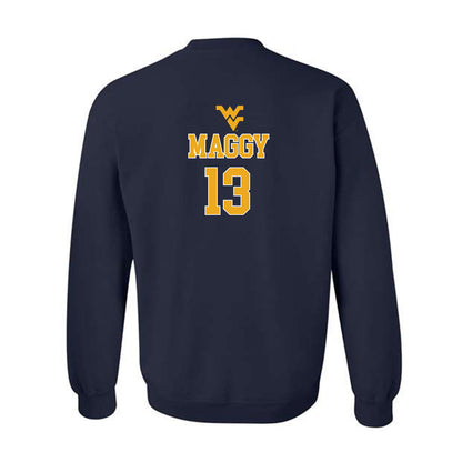 West Virginia - NCAA Baseball : Ryan Maggy - Generic Sports Shersey Crewneck Sweatshirt-1