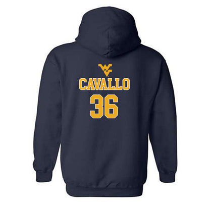 West Virginia - NCAA Baseball : Hudson Cavallo - Generic Sports Shersey Hooded Sweatshirt-1