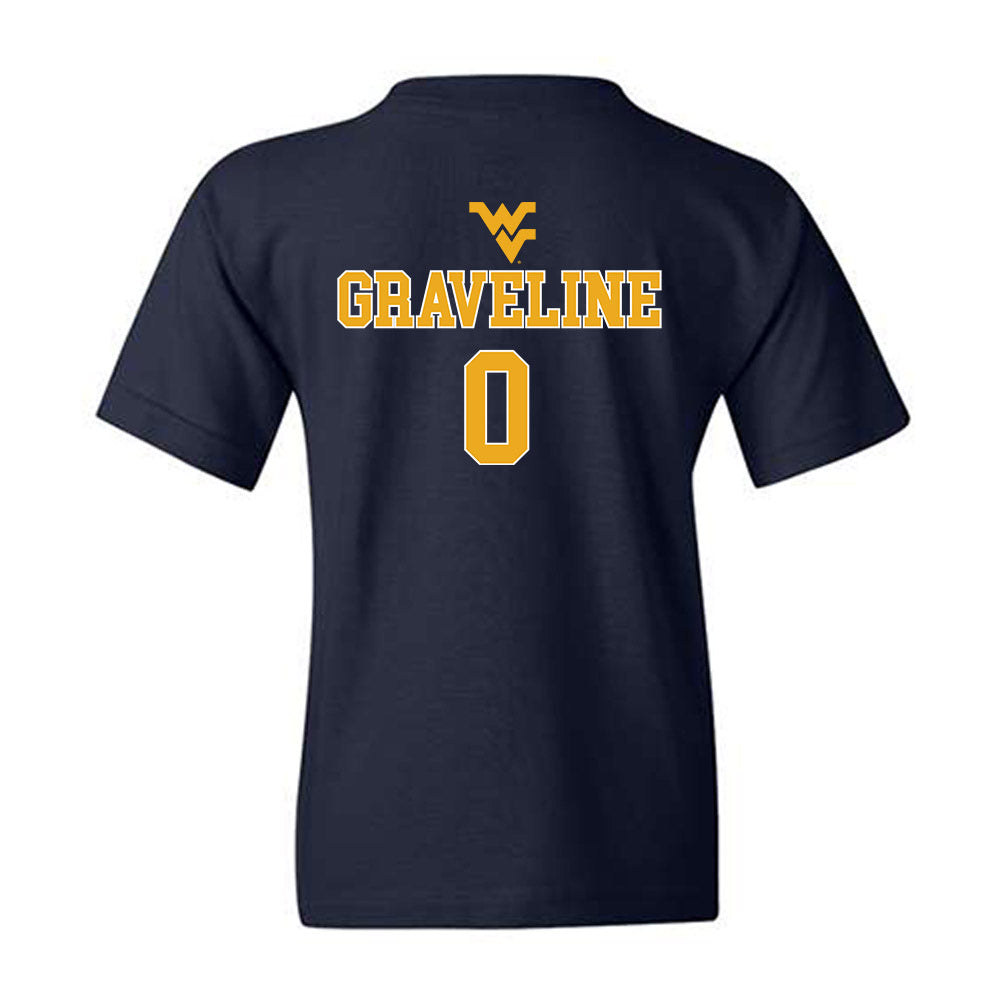 West Virginia - NCAA Baseball : Matthew Graveline - Generic Sports Shersey Youth T-Shirt-1